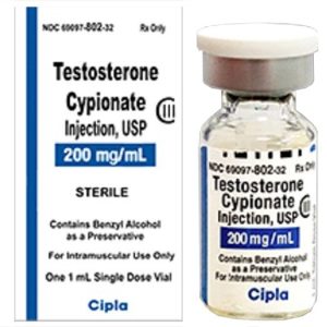 Testosterone Cypionate 200mg/mL Injection